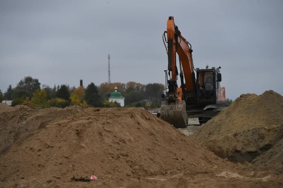 Добыча песка Тяжинский. Ковш смерти зарзесованый. Ремонтное 61