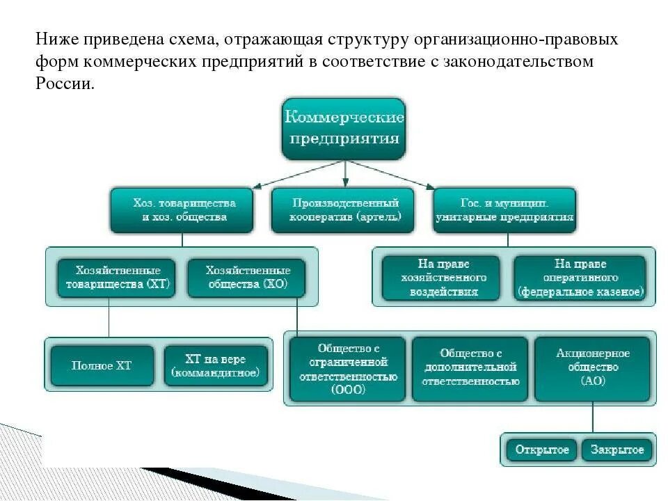 Типы коммерческих предприятий. Схема структура организационно правовых форм организаций. организационно-правовые формы предприятий схема 2019. организационные формы коммерческих организаций. коммерческие организации схема.