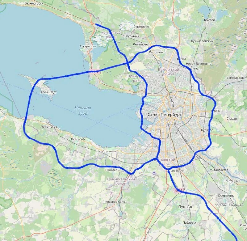 Размер петербурга в км. Размер петербурга в км