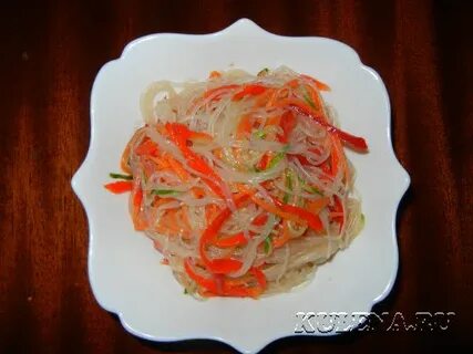 Фунчоза огурцы перец болгарский