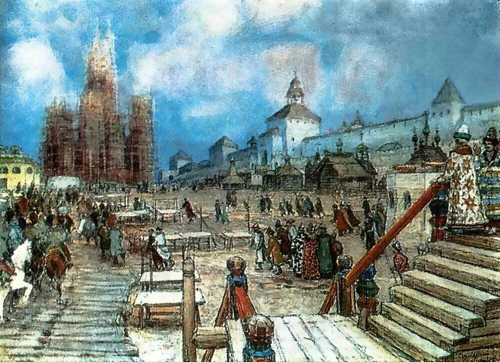 Xvi вв. Кремль при Иване Грозном. 1550-Е Васнецов.