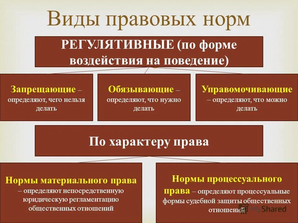 Виды правовых норм. Право основные формы и нормы. Виды юридических норм. По характеру содержания предписания