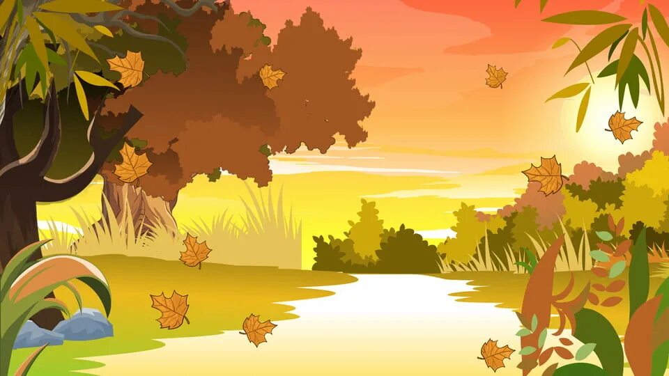 Иллюстрация Осень в стиле 2d, game dev, детский Illustrators.ru