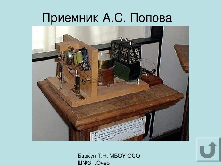 Радио сообщение по физике. Первый радиоприемник. искровой радиопередатчик.