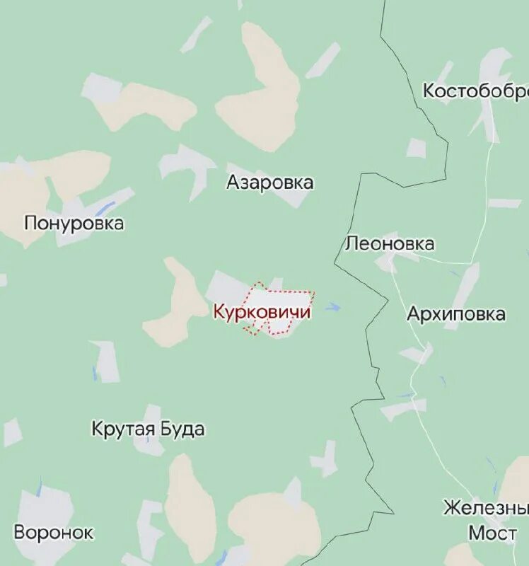 курковичи на карте брянской