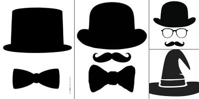 трафареты для фотосессии шляпы