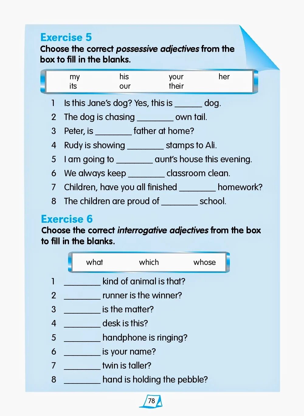 Fill in the correct possessive adjective. English Grammar exercises. Grammar exercises 8 класс. English Grammar Practice exercises. Possessive adjectives Grammar exercises ответы.