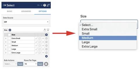 Form select
