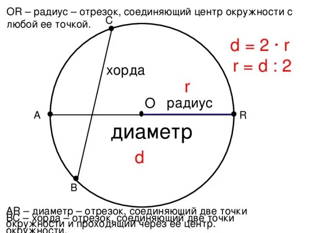 Сколько составляет радиус. Круг радиус диаметр хорда. Радиус и диаметр окружности. Диаметр окружности круга. Радиус окружности и диаметр окружности.