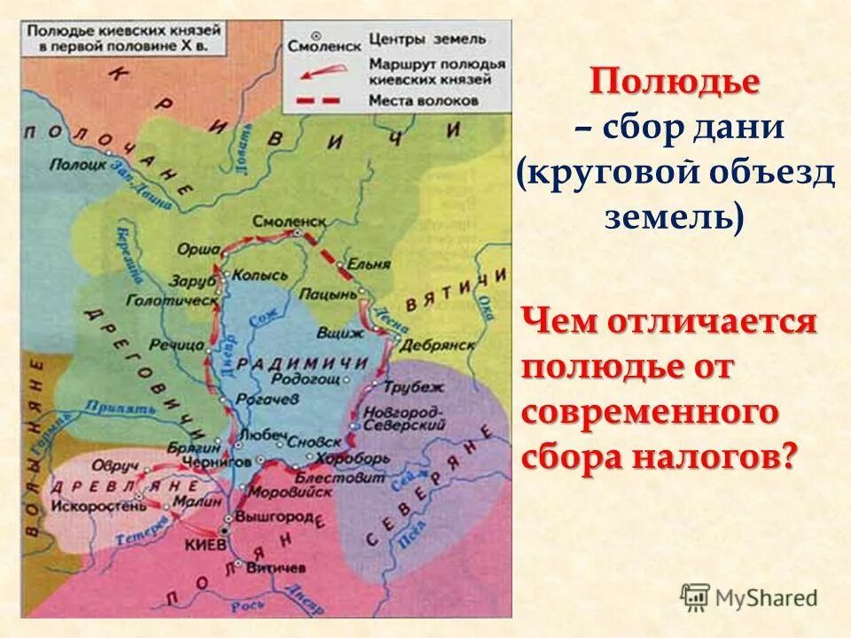 Полюдье дата. Карта полюдья киевских князей. полюдье. сбор дани полюдье. понятие полюдье.