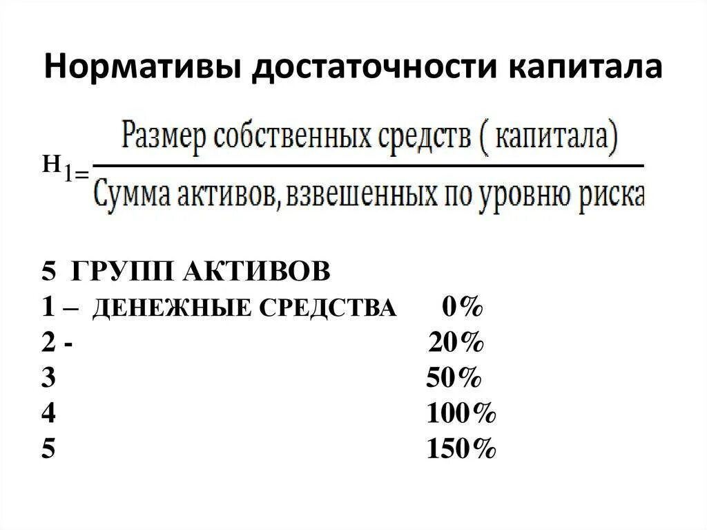 Норматив достаточности капитала н1 формула. Норматив достаточности собственного капитала формула. Норматив достаточности собственного капитала н1.0 формула. • Н1 – норматив достаточности собственного капитала формула.