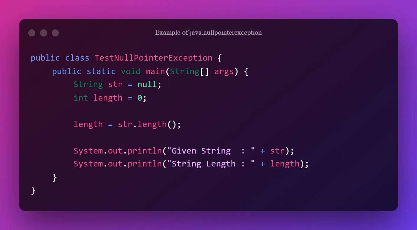 Java lang nullpointerexception null. Пример nullpointerexception.. исключения джава. исключения java примеры. java.lang.nullpointerexception.