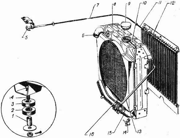 Крепление радиатора мтз. Крепление радиатора ГАЗ 69. Крепление радиатора ГАЗ 3307. Трос радиатора ГАЗ 3307. ГАЗ 66 подушка крепление радиатора.