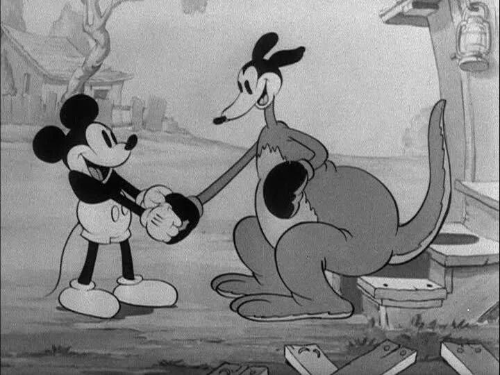 Уолт Дисней и Микки Маус. Микки Маус старый. Микки Маус Дисней 1935.