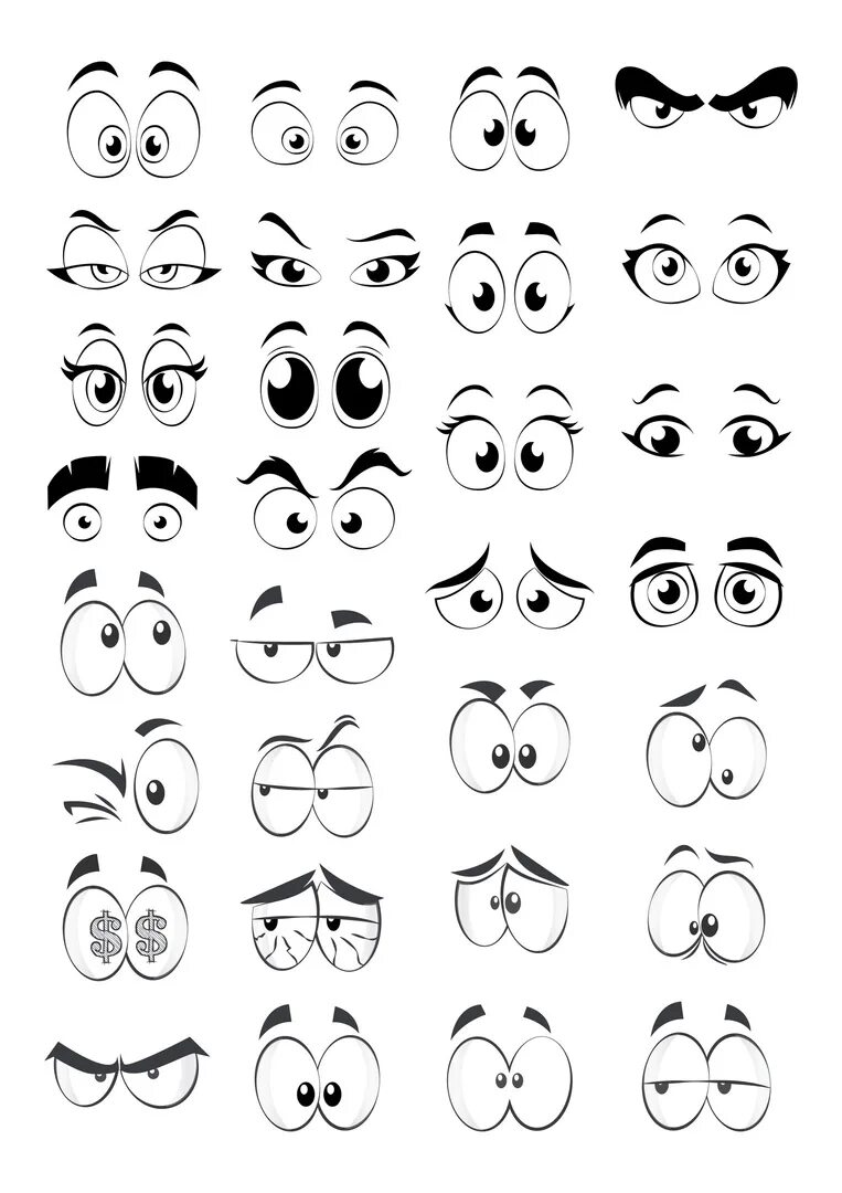глаза для аппликации. глаза для поделок из бумаги. глазки для рисования кукол. шаблон глаза для аппликации. глаза из бумаги своими руками.