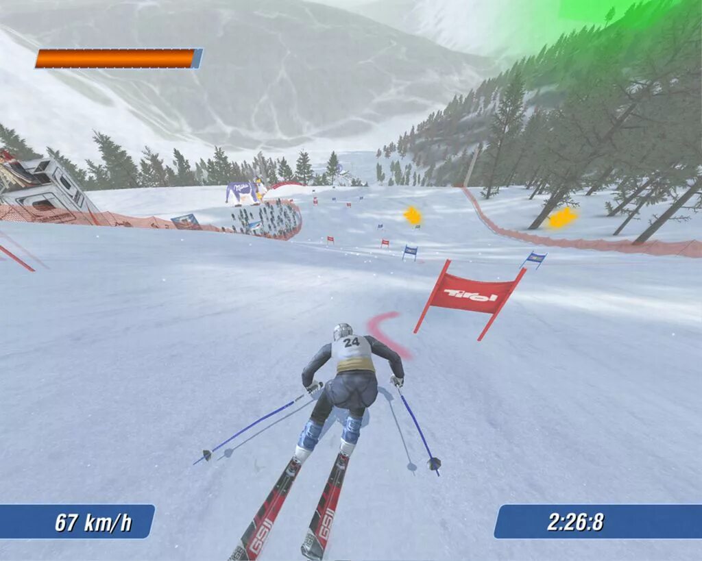 Skiing game