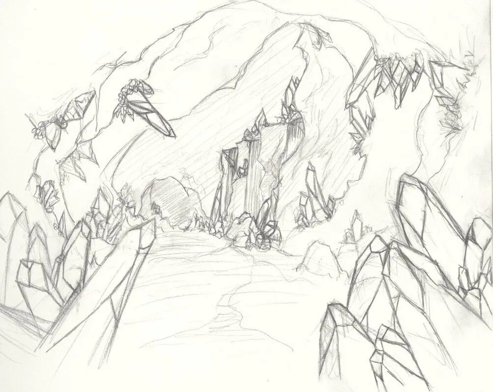 пещера пейнтед-кейв. пещера рисовать. пещера набросок. заколдованное озеро в пещере сталактитов рисунки детей. пещера нарисованная.