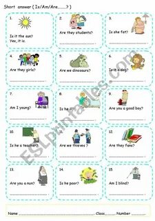 To be short answers wordwall