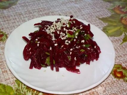 Салат свекла кунжут