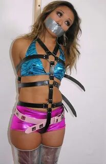 Hot girl tied up and gagged.