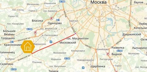 Карта алабино московская