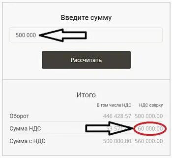 Ндс из числа калькулятор