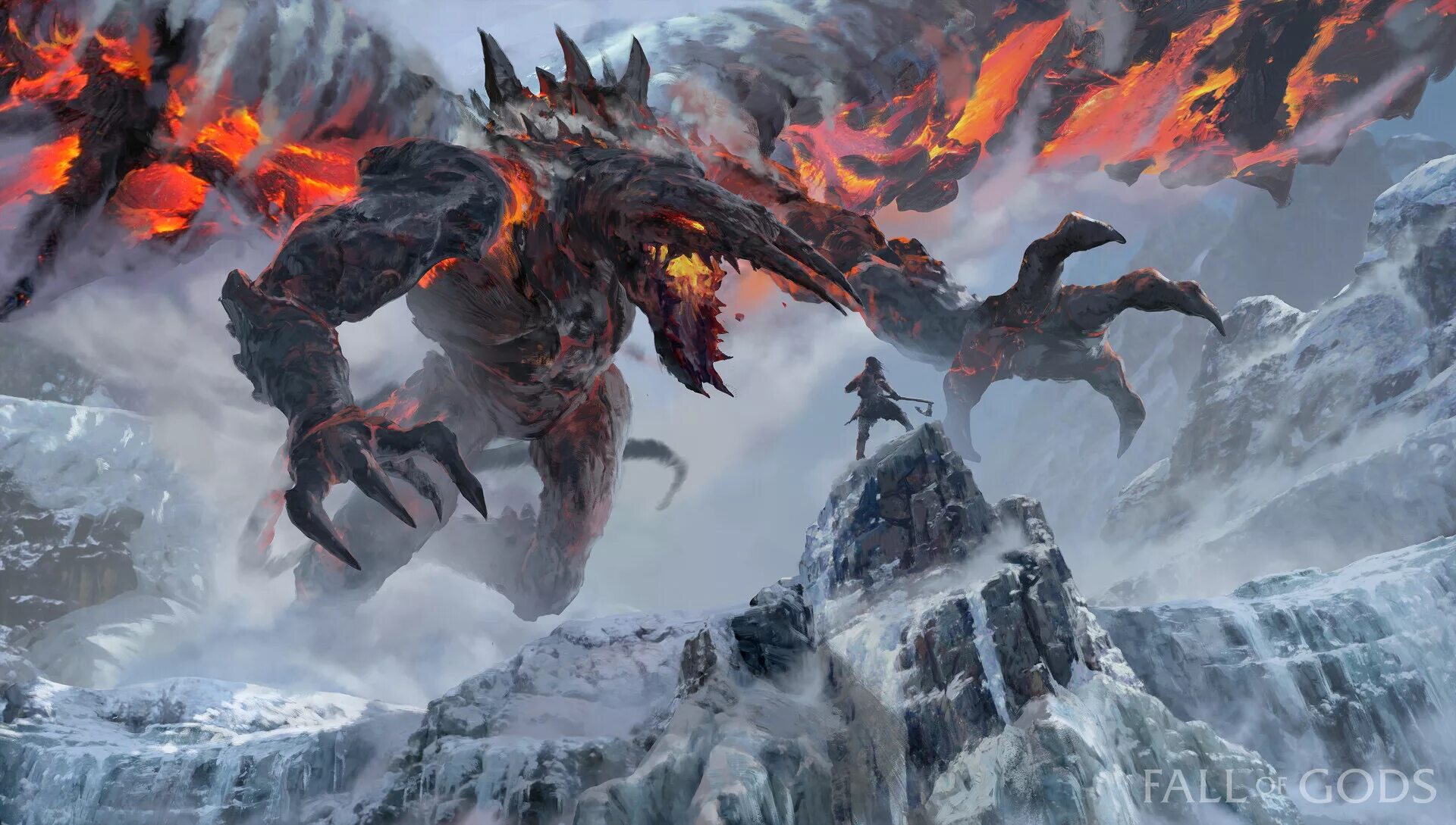 Gods of fallen. Бог арт. fallen gods арт. дамбалла демон. god fall арт.
