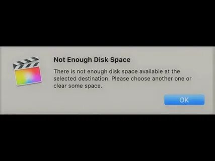 Not enough disk space