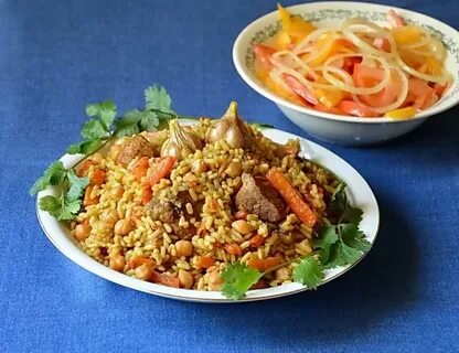 Плов с нутом и рисом