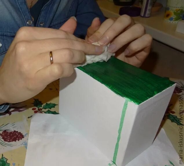 Как сделать малахитовую шкатулку