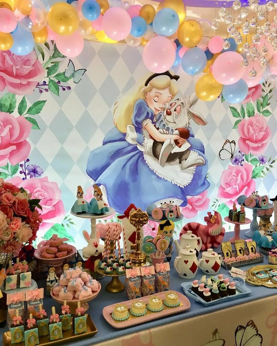 Сказка день рождения детям. С днем рождения Алиса в стране чудес. Детский баннер на день рождения девочке. Сказочного дня рождения. Алиса в стране чудес с днем роджед.
