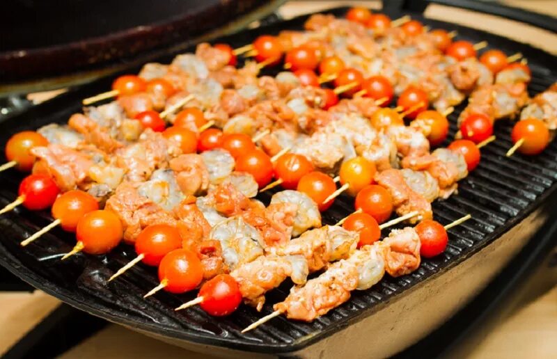 Рецепт шашлыка из свинины с помидорами