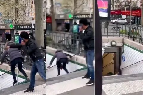 Столкнул девушку в метро