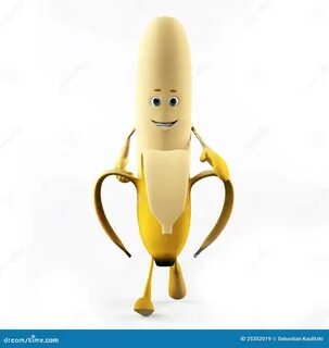Funny banana stock illustration. 
