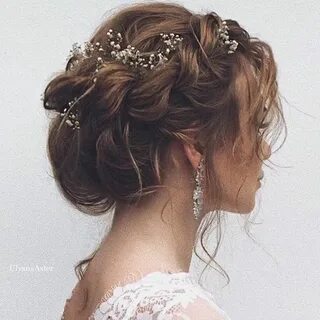 свадебные прически убранные волосы