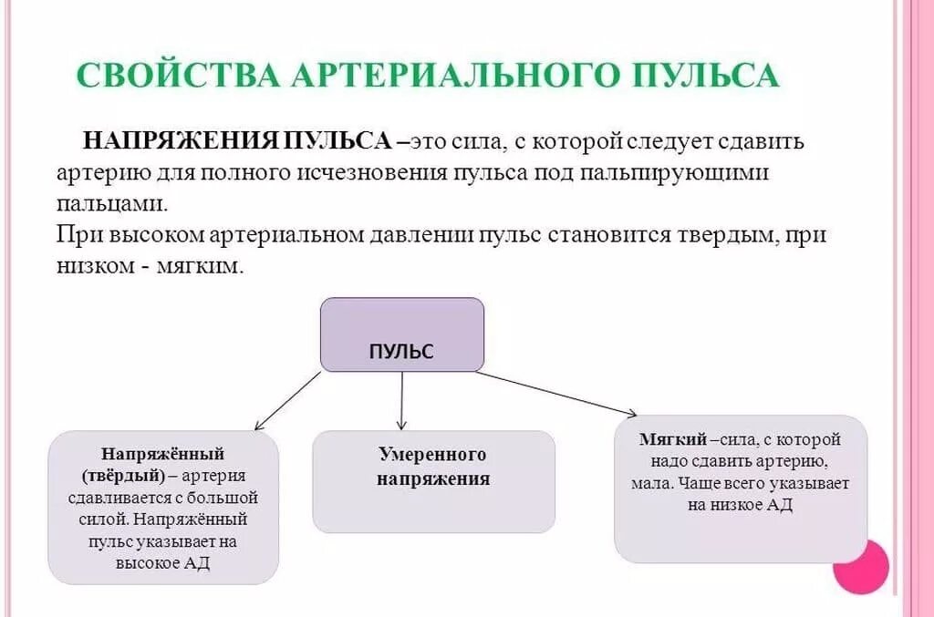 Функции пульса. Какое свойство пульса характеризует уровень артериального давления?. основные свойства артериального пульса схема. артериальный пульс характеристика. напряжение пульса.