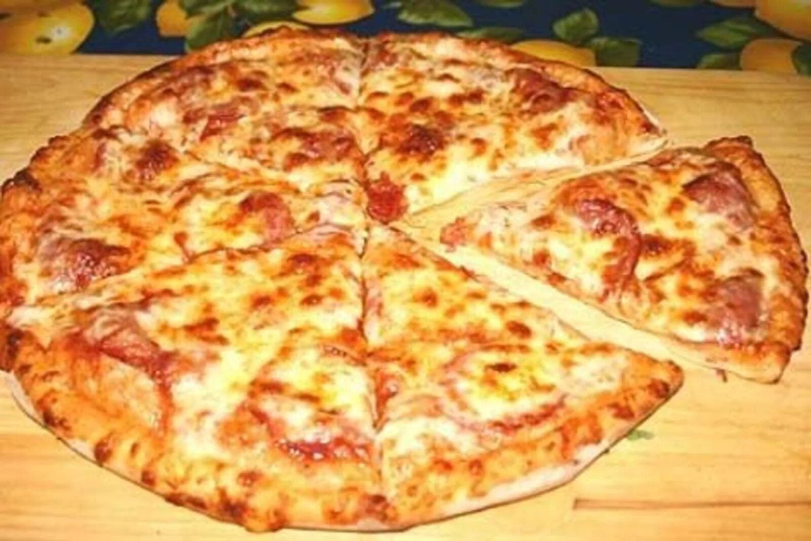 Вкусное тесто на пиццу в духовке