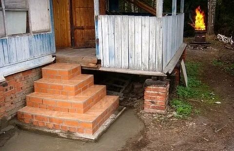 Сделать крыльцо из кирпича своими руками
