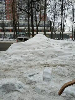 Снег тротуар