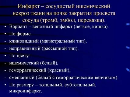 Исходы инфаркта