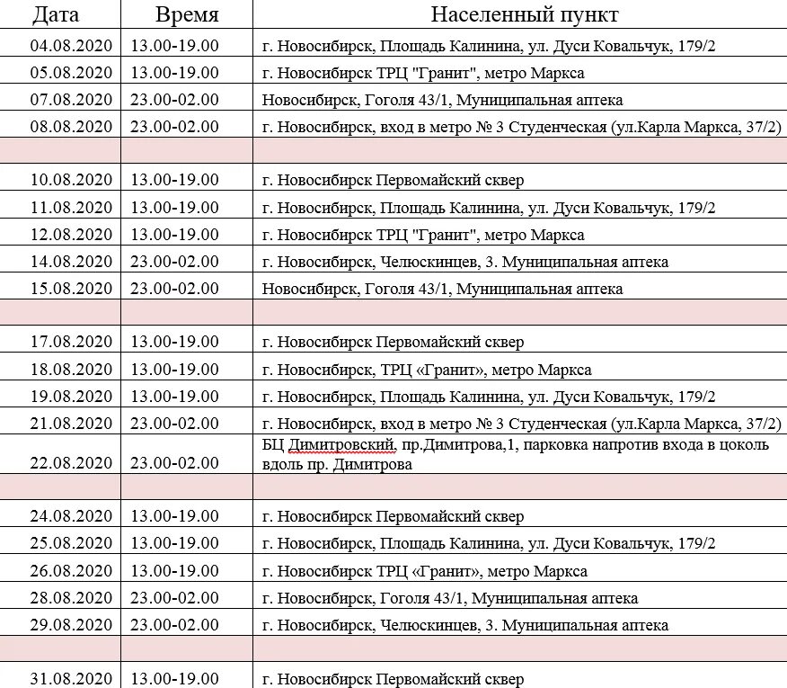 Сдать тест новосибирск. Список адресов. Где сидят суточники на литейке номер телефона.