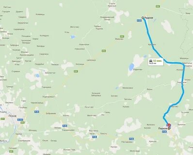 Псков дедовичи расстояние