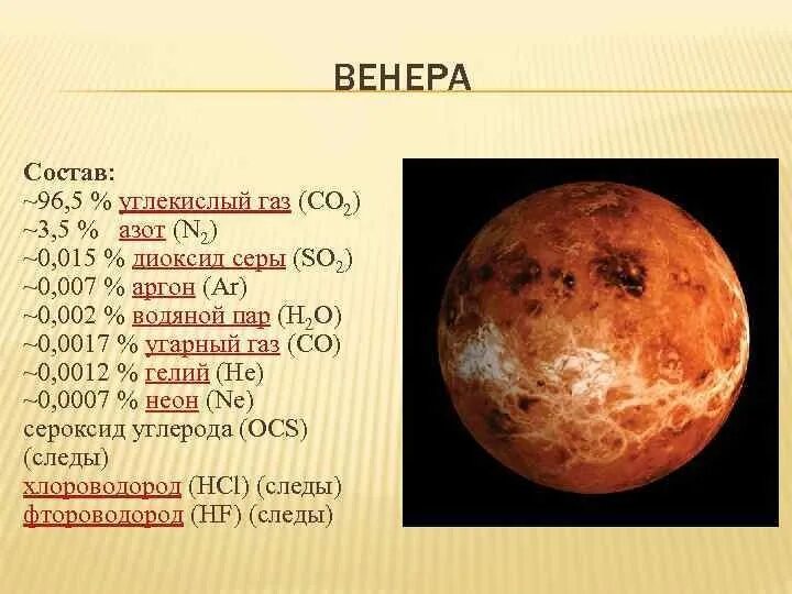 В какой венере рак. Химический состав Венеры. Хим состав Венеры кратко.