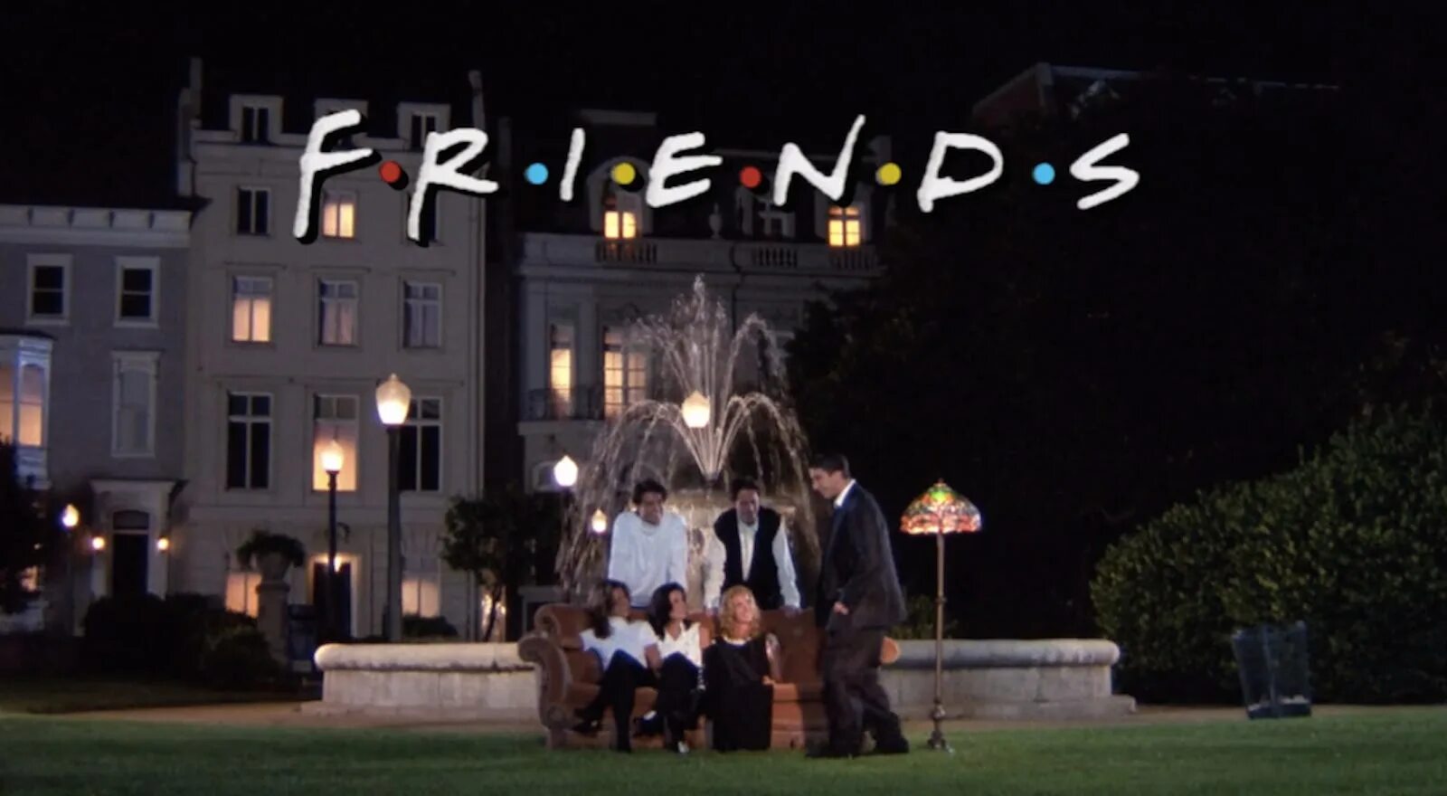 Friends opening. Сериал друзья фонтан. Герои сериала друзья. Сериал друзья заставка на диване. Friends opening.