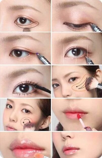 Coral Pink Eyeshadow Makeup Tutorial ก า ร แ ต ง ต า, แ ต ง ต า, ไ อ เ ด ย ก า ร