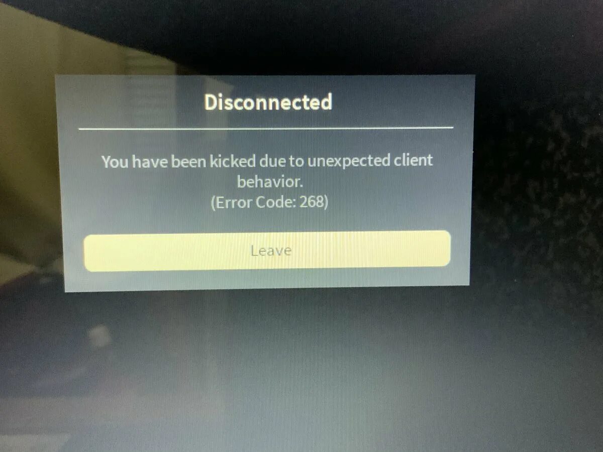 Ошибка 268 в РОБЛОКС. Error code 268. Roblox Error code 279. Disconnected you have been Kicked due to unexpected client Behavior. (Error code: 268). Verify code error