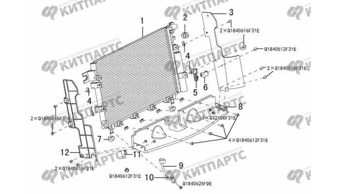 Как снять радиатор на ховер н3 Радиатор кондиционера (голый) 8105100-K00 от 3828 руб. для Great Wall Hover H3 (