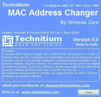 Technitium mac address