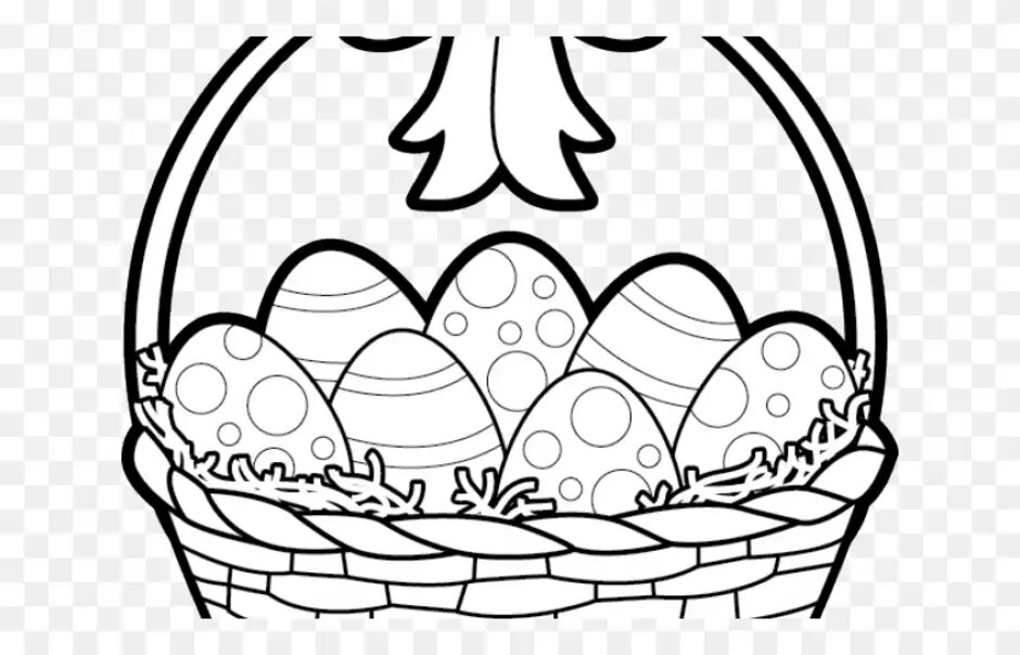 Раскраска Пасха. Рисунок на Пасху. Корзинка с яйцами раскраска для детей. Раскраска Пасха для детей. Рисунки на пасху легкие и красивые