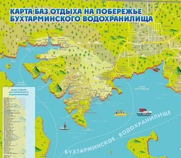 Мост через бухтарминское водохранилище на карте